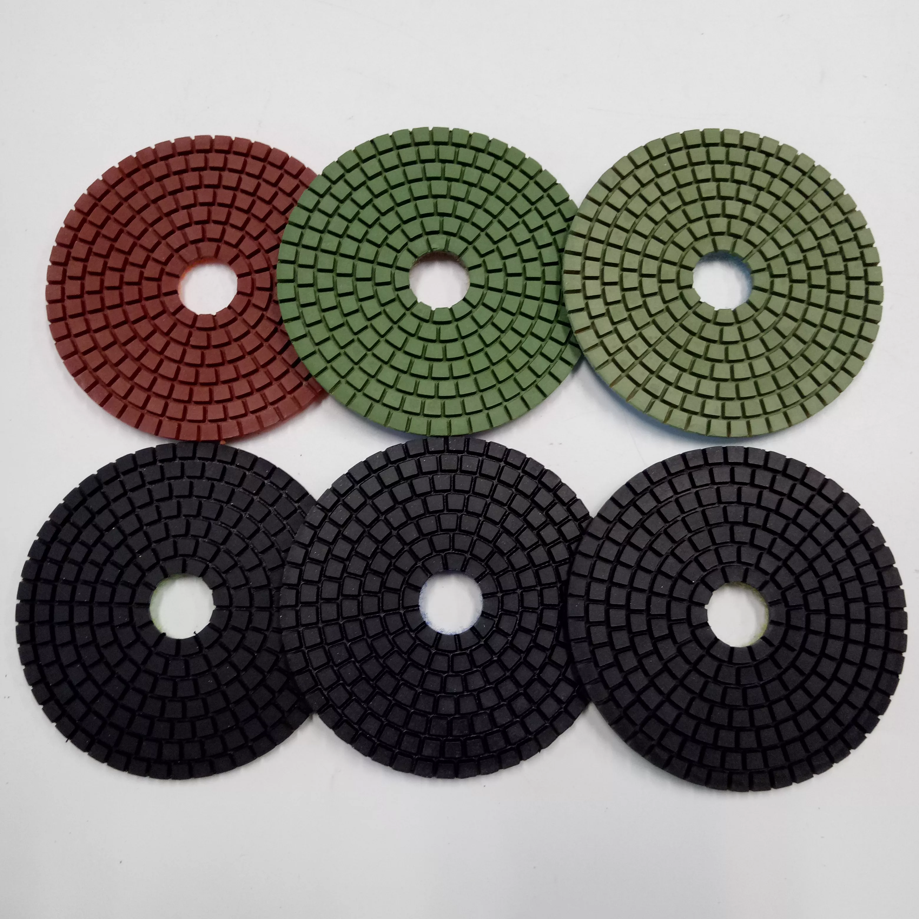 Tampone per lucidatura flessibile con diamante bagnato da 4 pollici ad alta nitidezza per pietra di granito 4
