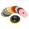 Johnson Tools Stone Abrasive Tools 4 Wet Diamond Resin Polishing Pads For Granite Marble Ceramic 5