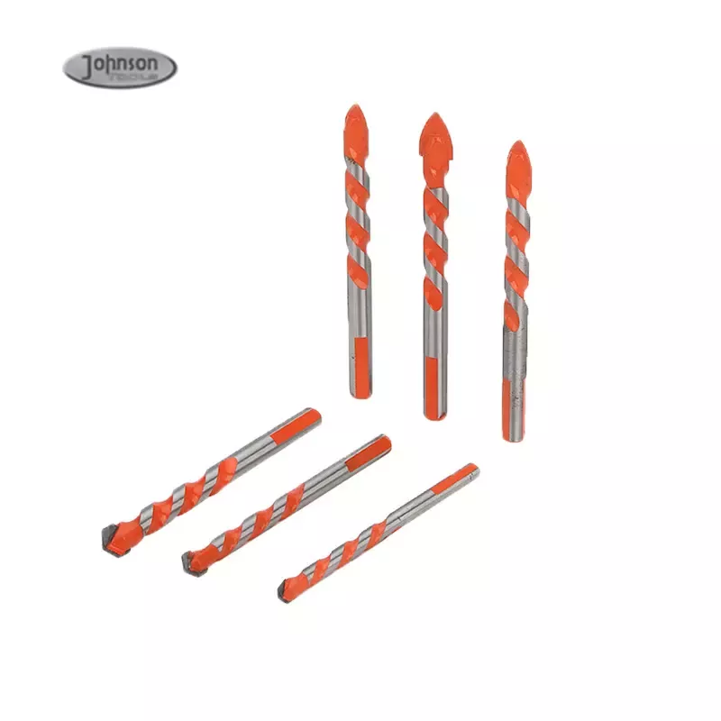 Johnson Tools Fábrica Atacado Ponta Cerâmica Porcelana Telha Broca De Vidro, Brocas Torcidas Para Furadeira Elétrica 4