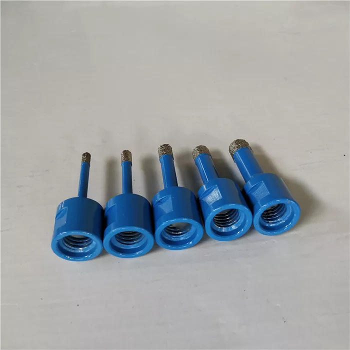 20/35/45/55/68 Mm M14 Vacuum Brazed Dry Diamond Core Drill Bits for Tiles with Aluminum Box Set 6