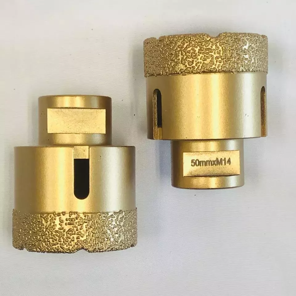 OD50mm M14 brasé sous vide sec petit trou de diamant scie carottage forets coupe-carreaux 2