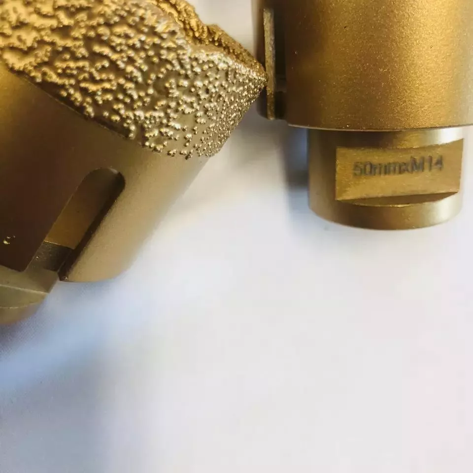 OD50mm M14 brasé sous vide sec petit trou de diamant scie carottage forets coupe-carreaux 6