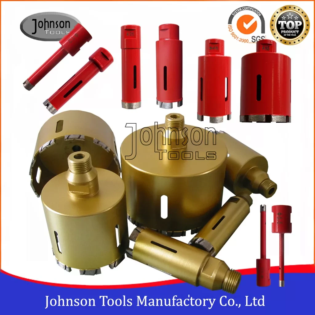 Johnson Tools Broca de diamante para piedra de 6,5 a 150 mm con rosca de 5/8-11 o M14 1