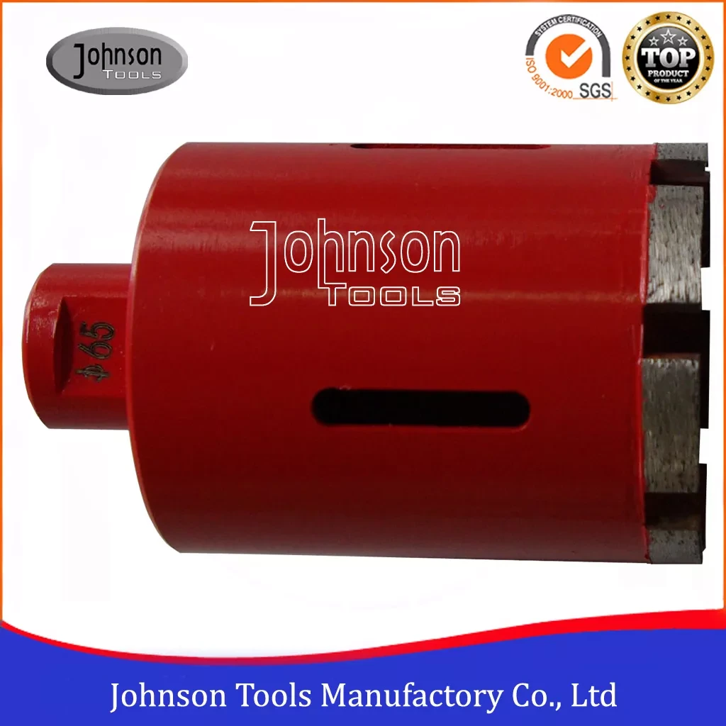 Broca de granito Johnson Tools 65 mm M14 ou 5/8 -11 rosca de granito de perfuração úmida 1