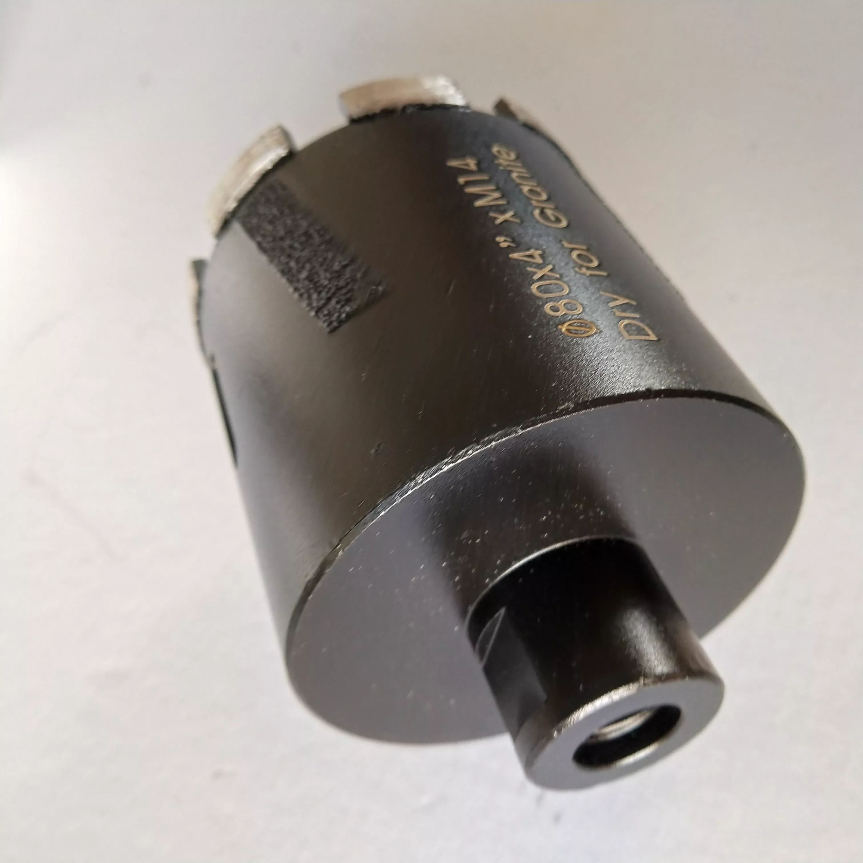 Johnson Tools 80 mm lasergeschweißter Diamant-Trockenbohrer 5/8-11 Kernbohrer für Granit, Quarz und Marmor 5