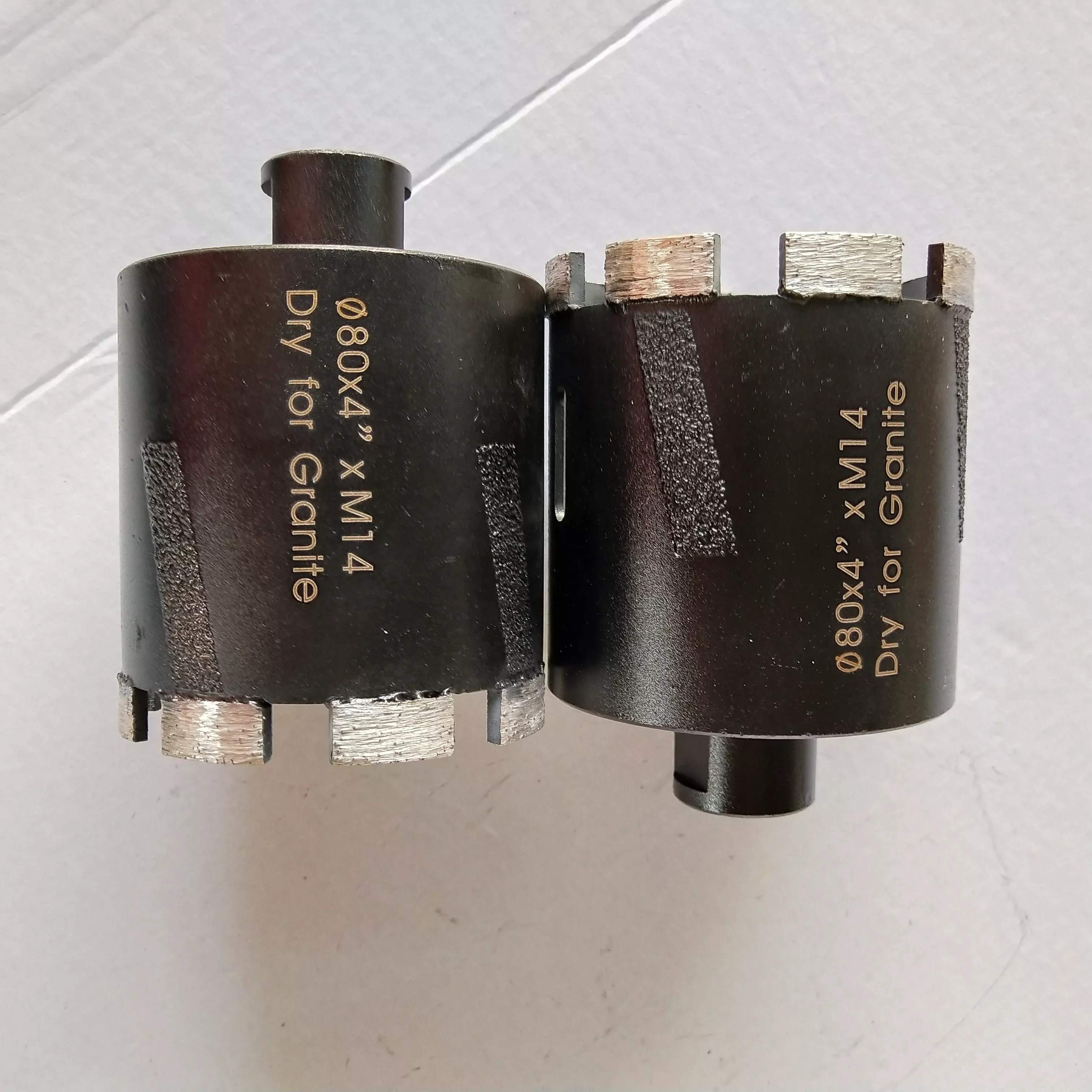 Johnson Tools 80 mm lasergeschweißter Diamant-Trockenbohrer 5/8-11 Kernbohrer für Granit, Quarz und Marmor 1