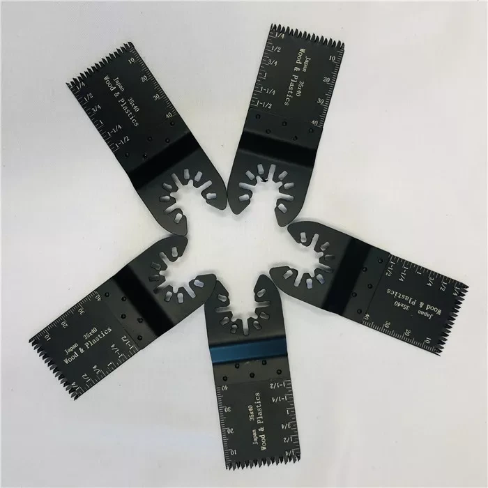 Manufacturer 35x40mm HCS Japanese teeth extra long wood cutting oscillating multi power tool saw blades 1