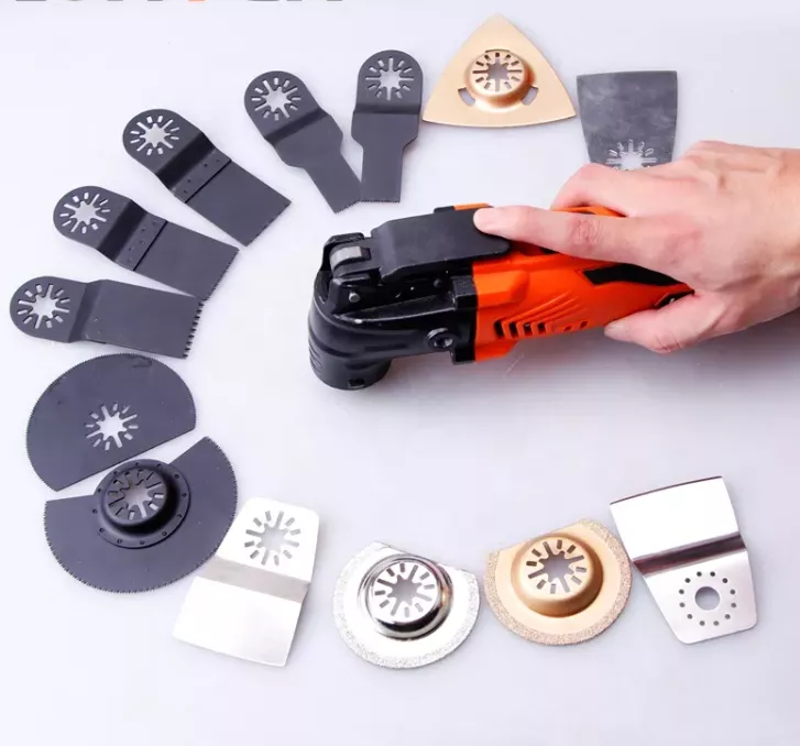 6 Pcs Carbide Oscillating Tool Blades Accessories Kits for Tile Grout Removal 5