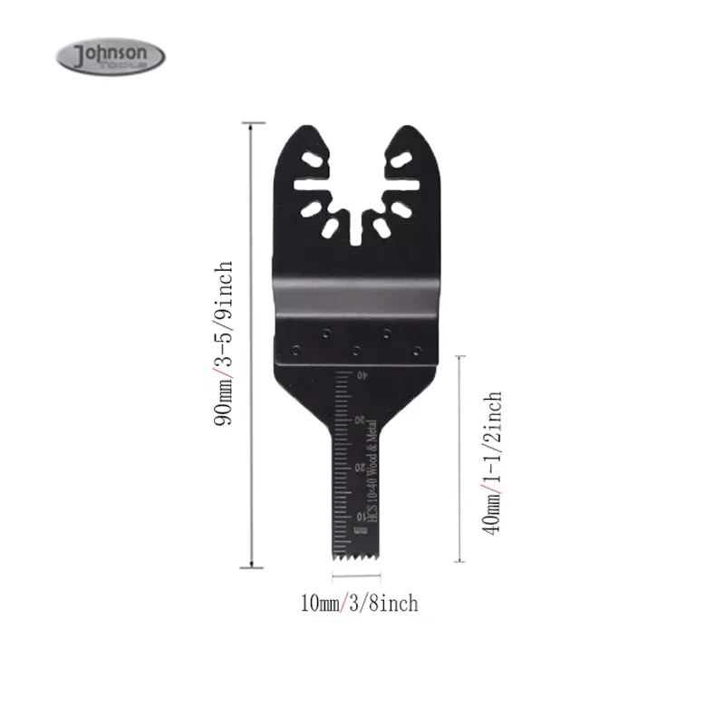 Johnson Tools 10x40mm HCS Lâmina de serra multiferramenta oscilante para pisos laminados 1