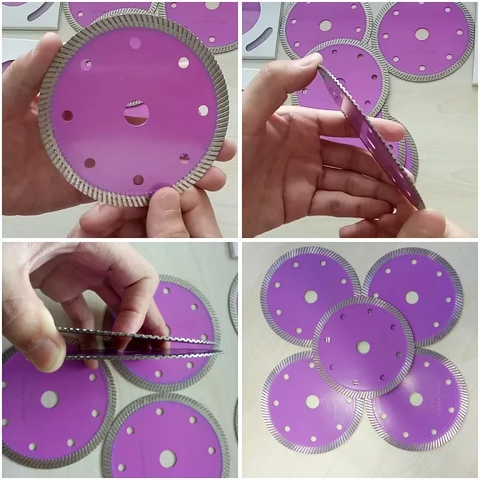 Lâmina de serra sinterizada muito fina, furo de 14 mm, 105 mm 4 polegadas 4 para cortar cerâmica, mármore, pedra 1