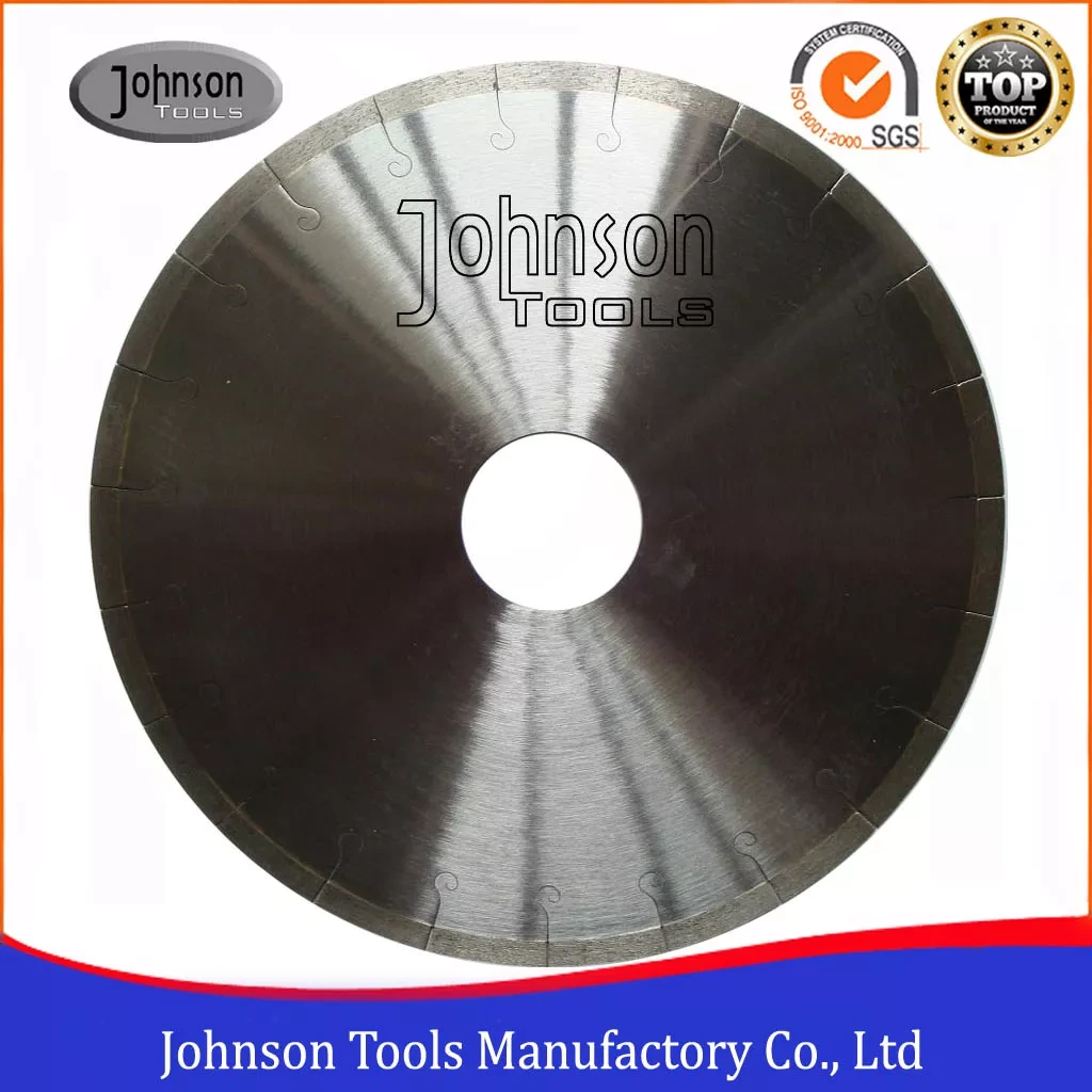 300mm Silver Brazed Diamons Saw Blade with J slot for Cutting Tiles 1