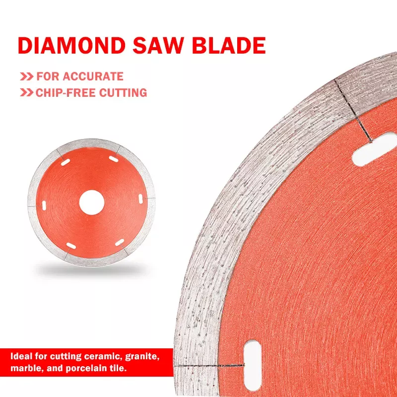 Johnson Tools Lames de scie diamantées à usage humide de 4 po pour carreaux de céramique, porcelaine, granit et pierre 3