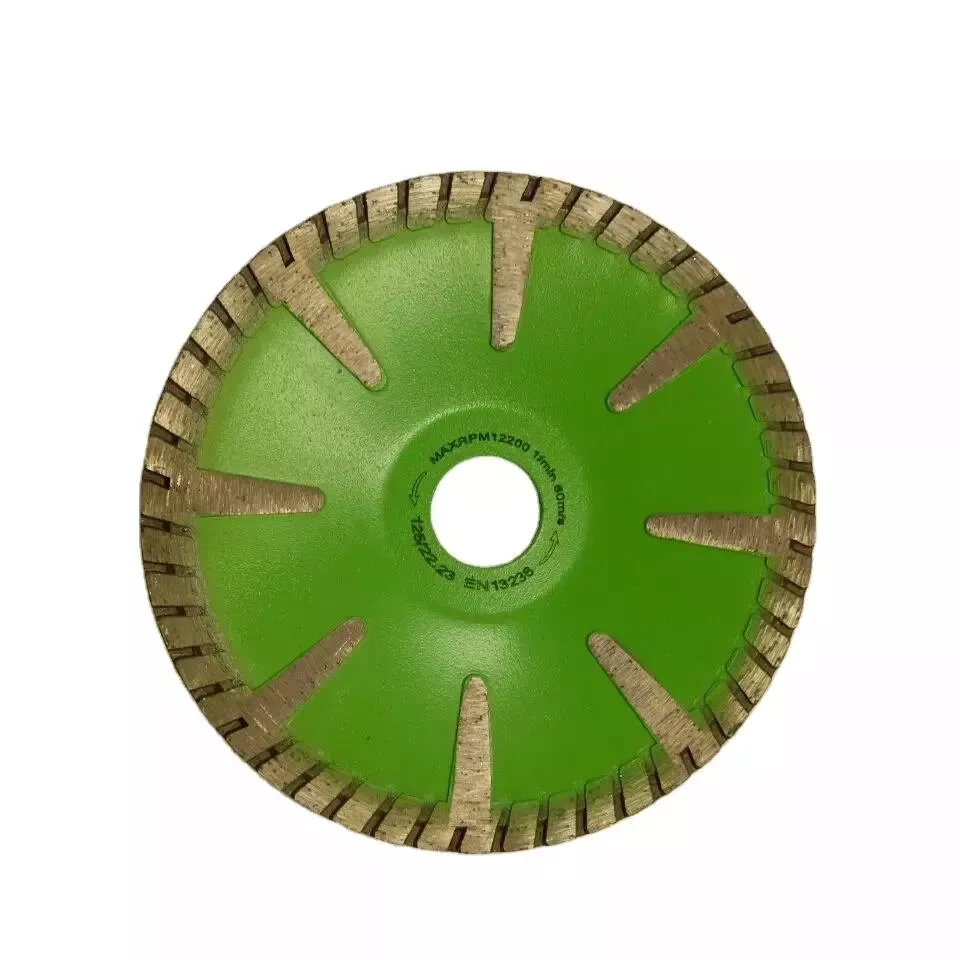 Lâmina de serra côncava turbo de diamante de 125 mm para corte de granito 1