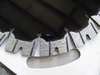 Lâmina de serra turbo segmentada sinterizada de 230 mm para corte de granito preto 2