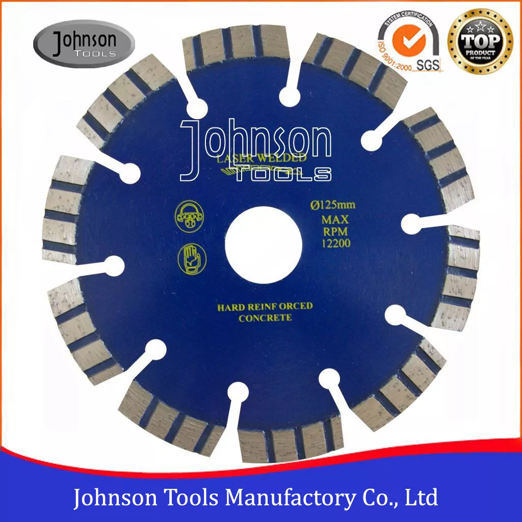 Johnson Tools 105-600mm Laser Welded Turbo Blade | Granite & Stone Saw