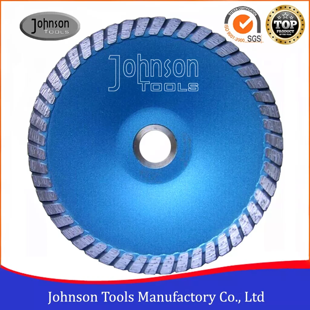 Johnson Tools 5-7 inç Sıcak Pres Sinterlenmiş Turbo Testere Bıçağı İçbükey Bıçaklar Elmas Taş Kesme Bıçakları 1