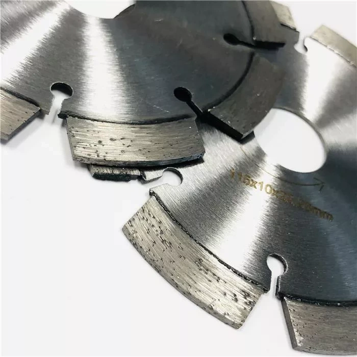 China Hersteller 115 mm lasergeschweißte Diamantsägeblatt-Trennscheibe für gehärteten Beton 4