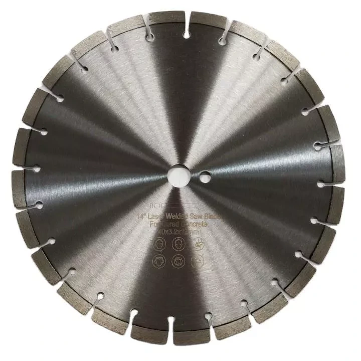 Johnson Tools Lames de coupe pour béton soudées au laser 14 pouces 350 mm 1