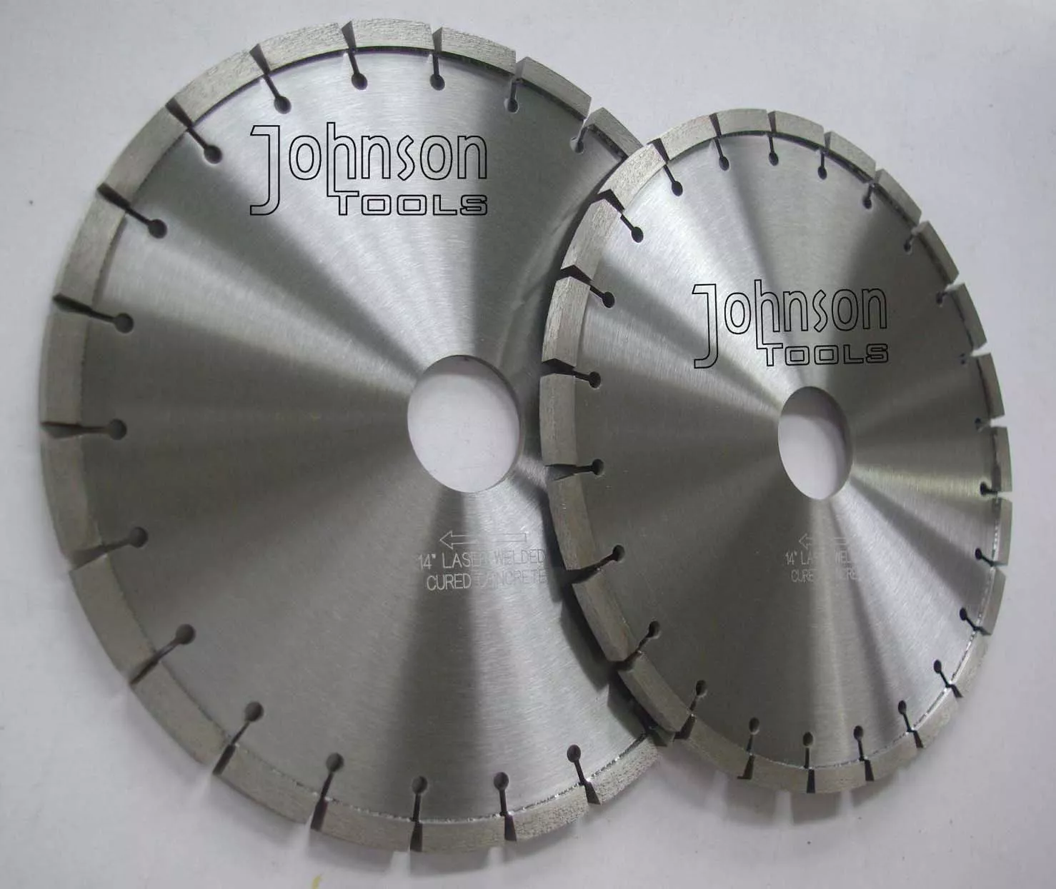 Johnson Tools Lazer kaynaklı 14-18 Beton ve Asfalt Kesme Diski için Döngü Elmas Testere Bıçakları 4