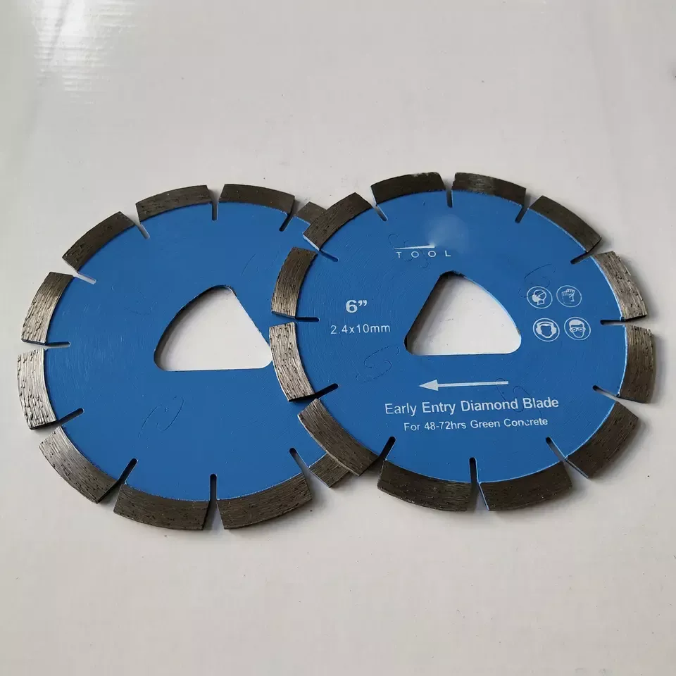 Lame per sega diamantate ad ingresso anticipato di colore blu da 6 150 mm all'ingrosso per il taglio di cemento verde 2