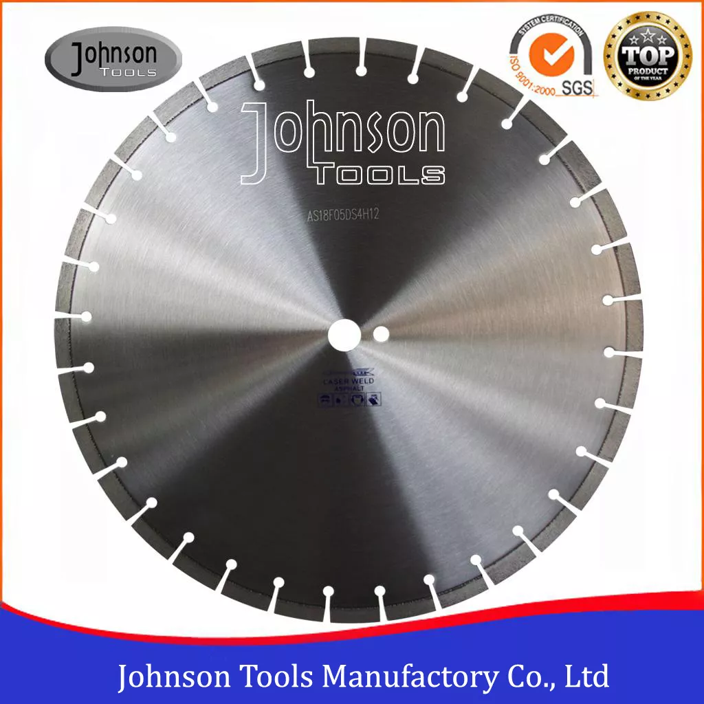 Johnson Tools 450mm Lazer Kaynaklı Elmas Kesme Bıçağı Beton ve Asfalt Yol Kesimi için Parçalı Turbo 4