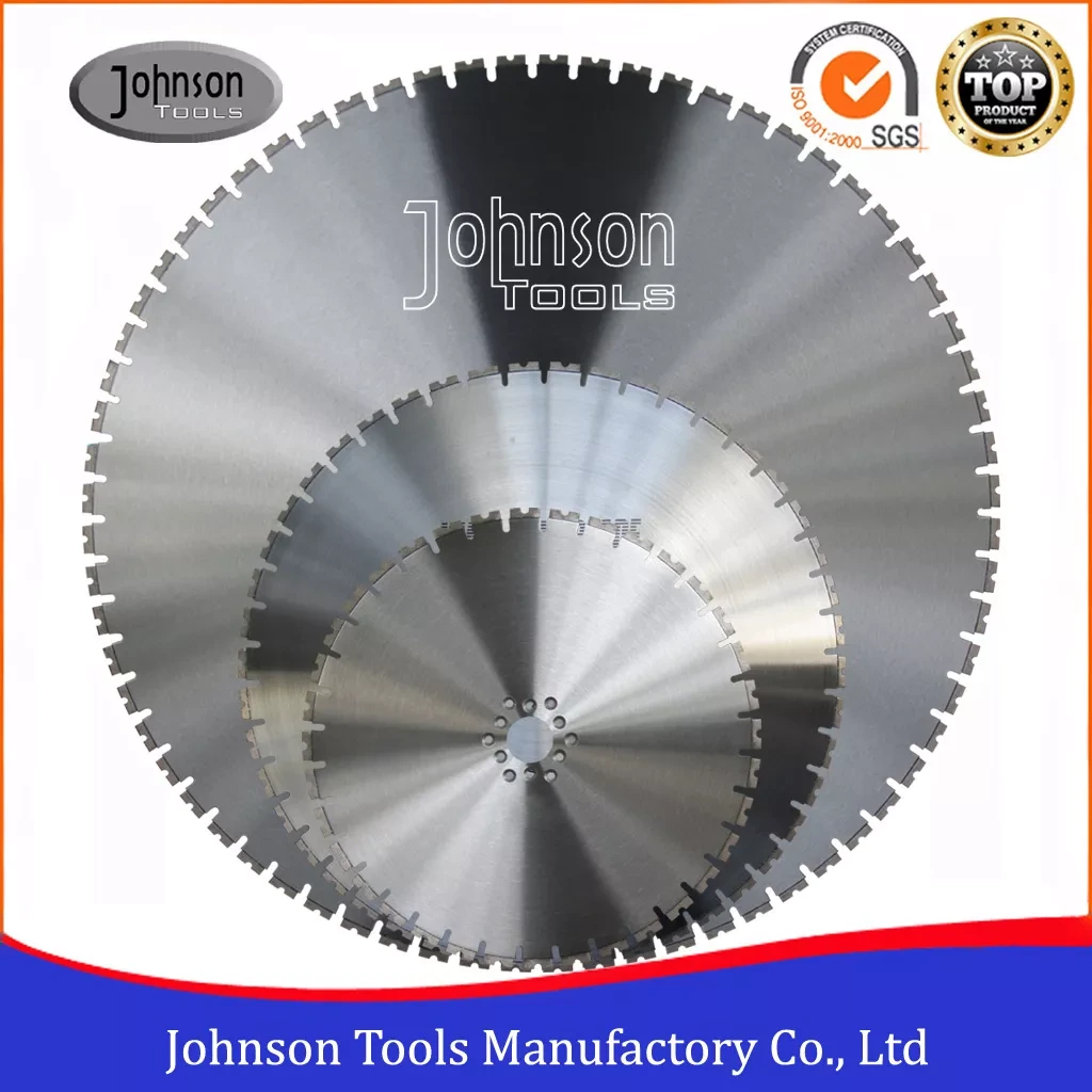Johnson Tools Lame de scie diamantée soudée au laser 1600 mm pour scie murale et coupe de béton 1