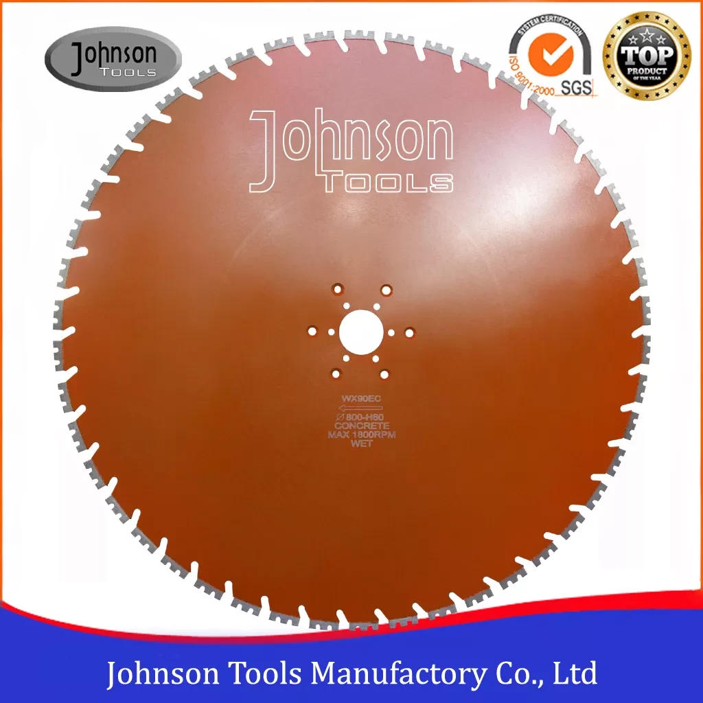 Johnson Tools Lâminas de serra afiadas para parede de concreto armado de 800 mm 1