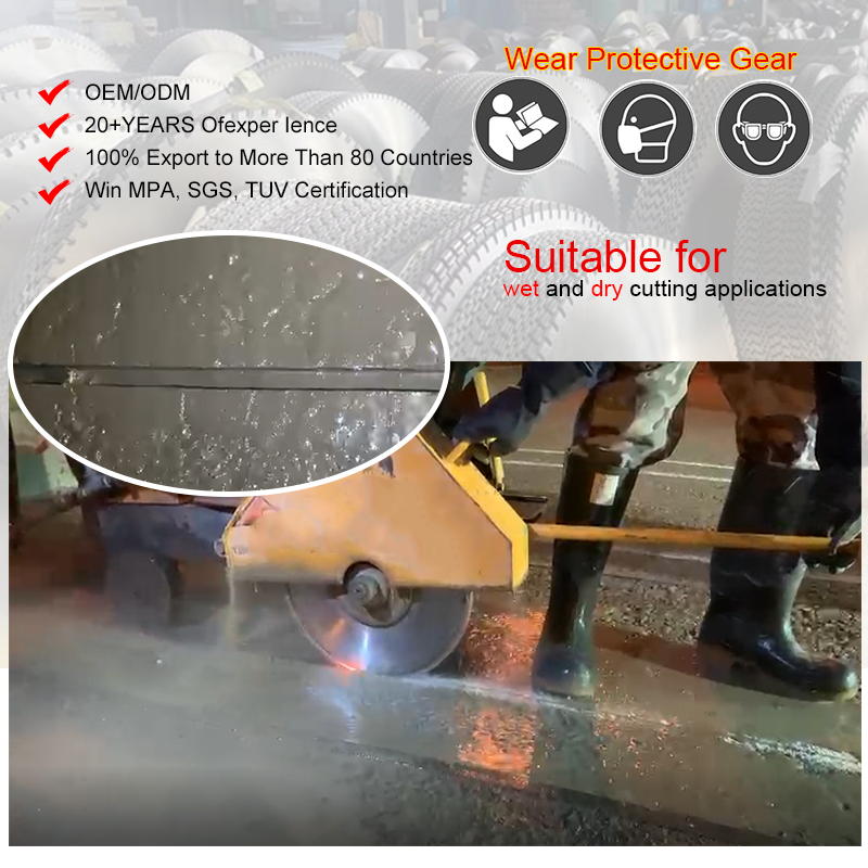 Johnson Tools 350-450mm Loop Diamond Saw Blades for Road Cutting Blade 6