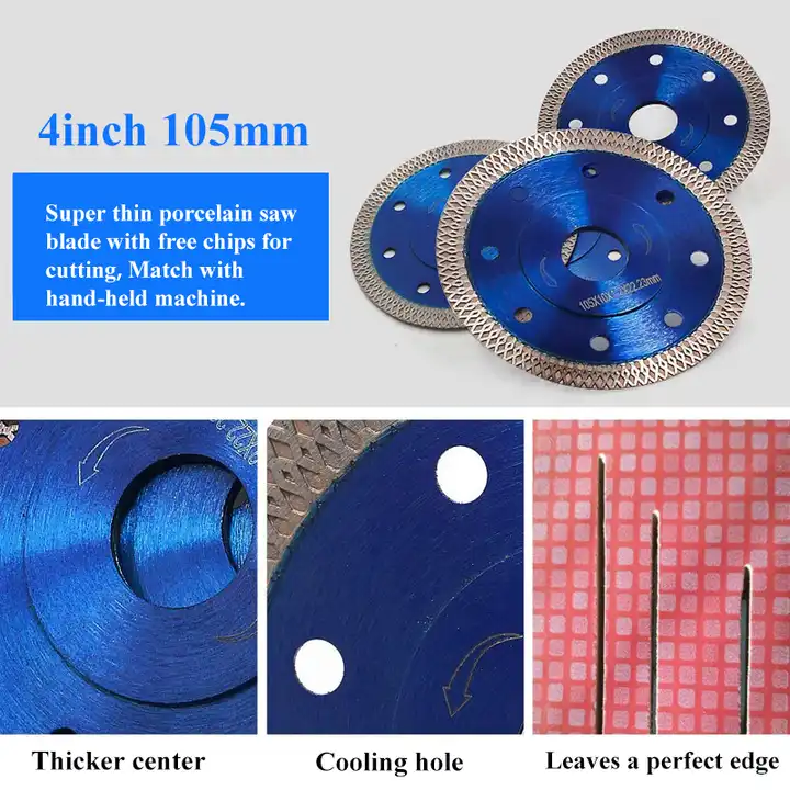 Johnson Tools 75–350 mm X Mesh Turbo Diamant-Trennscheibe für Keramikfliesen, Porzellan 3