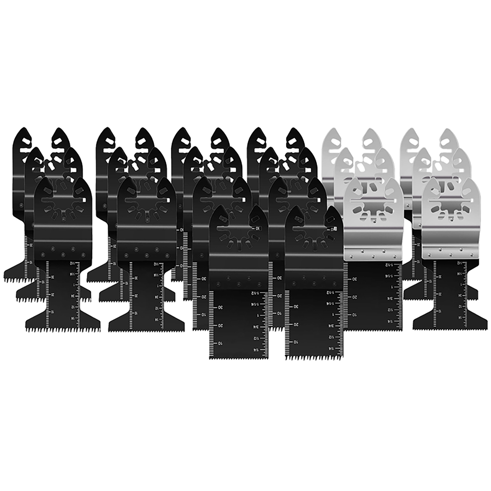 Johnson Tools - Kit de cuchillas multiherramienta oscilantes, 20 piezas, para corte de madera y plástico 7