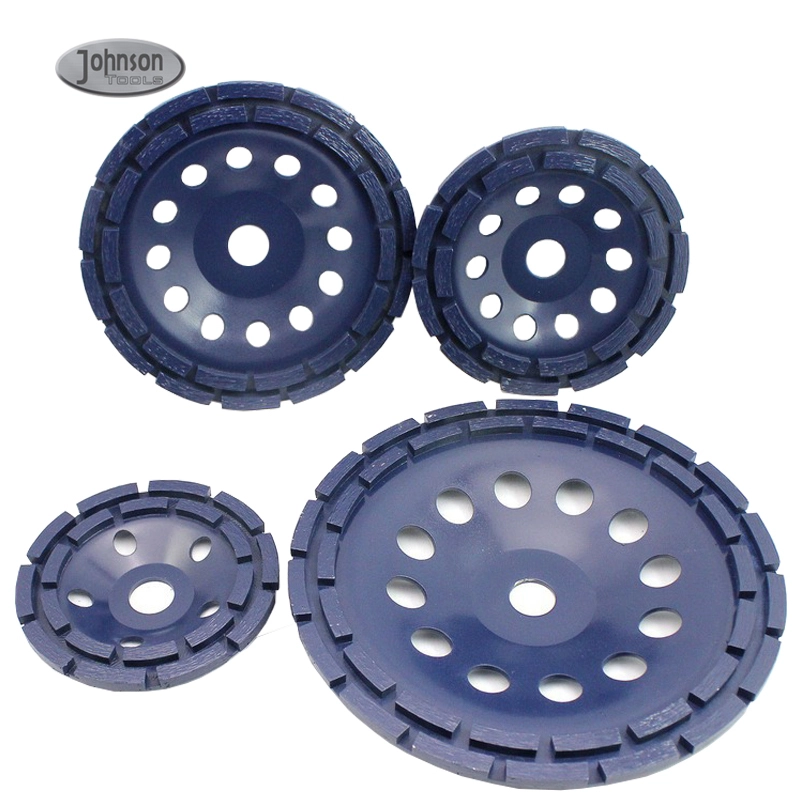 Johnson Tools 4 /5/7 Beton için Çift Sıralı Elmas Bardak Taşlama Taşı 1