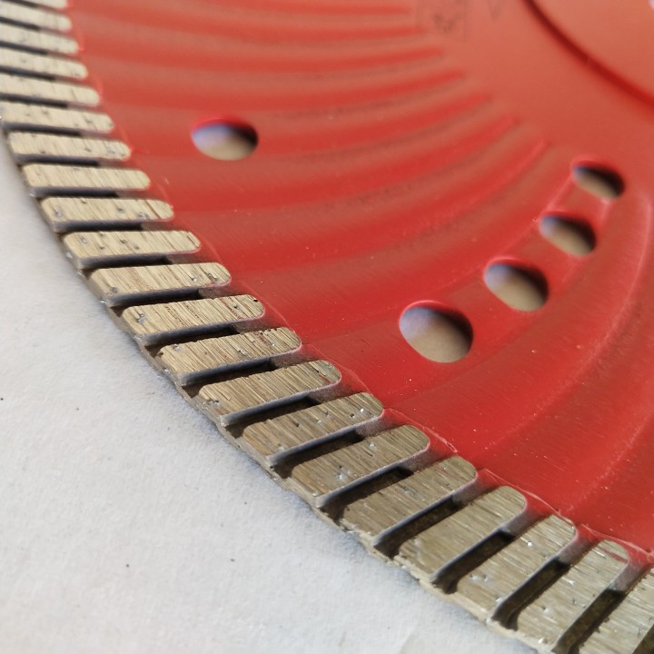 Lâmina de serra de diamante reforçada com núcleo Johnson Tools para corte de granito 3