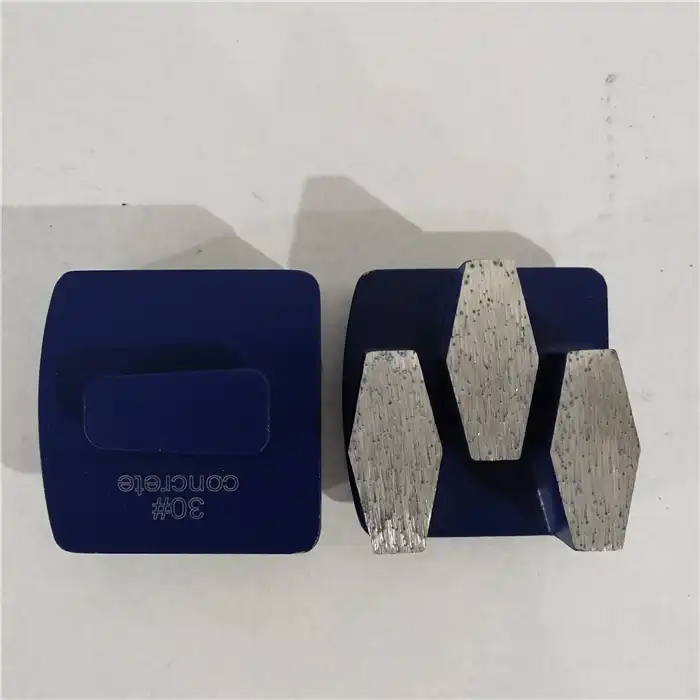 Johnson Tools Outils abrasifs pour sols en béton Patins de meulage Redilock en diamant avec trois segments hexagonaux 2