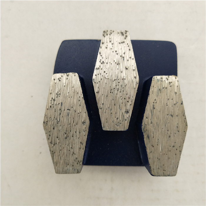 Johnson Tools Outils abrasifs pour sols en béton Patins de meulage Redilock en diamant avec trois segments hexagonaux 5