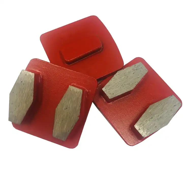 Johnson Tools - Placa de molienda para suelo de hormigón, bloque de molienda con bloqueo Redi de diamante con segmento hexagonal doble 1