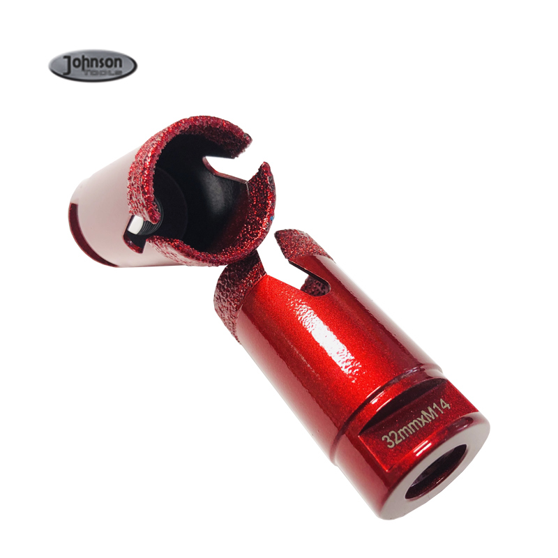 Johnson Tools 20-80mm Bit Teras Vakum Brazed Diamond Dry Use Core Drill Bits untuk Batu jubin Seramik 3