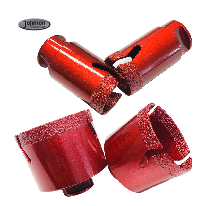 Johnson Tools 20-80mm Bit Teras Vakum Brazed Diamond Dry Use Core Drill Bits untuk Batu jubin Seramik 2