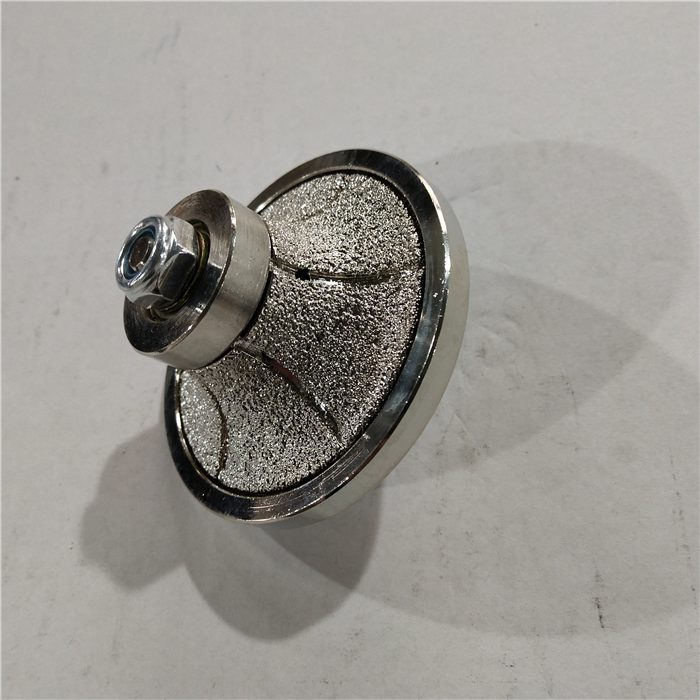 Johnson Tools 65-95mm Stone Edge Profile Vacuum Brazed Diamond Hand Profile Wheels for Granite Marble 6