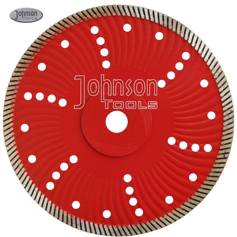 Lama per smerigliatrice con lama diamantata rinforzata con nucleo Johnson Tools per il taglio del granito 1