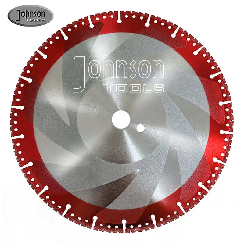 Johnson Tools Vacuum Brazed Diamond Saw Blade - Sesuai untuk Memotong Keluli Tahan Karat, Logam & Rebar 1