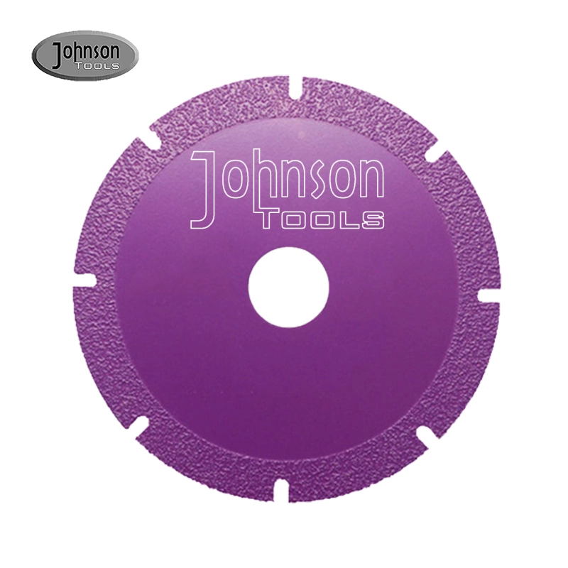 Johnson Tools 4-16 Premium Vacuum Brazed Diamond Blade - Ideal for Marble and Ceramic Glass Cutting 1