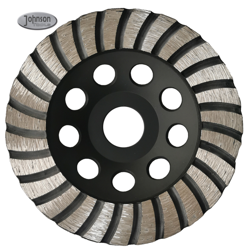 Johnson Tools 5 Turbo Diamond Grinding Tools Cup Wheels for Concrete 1