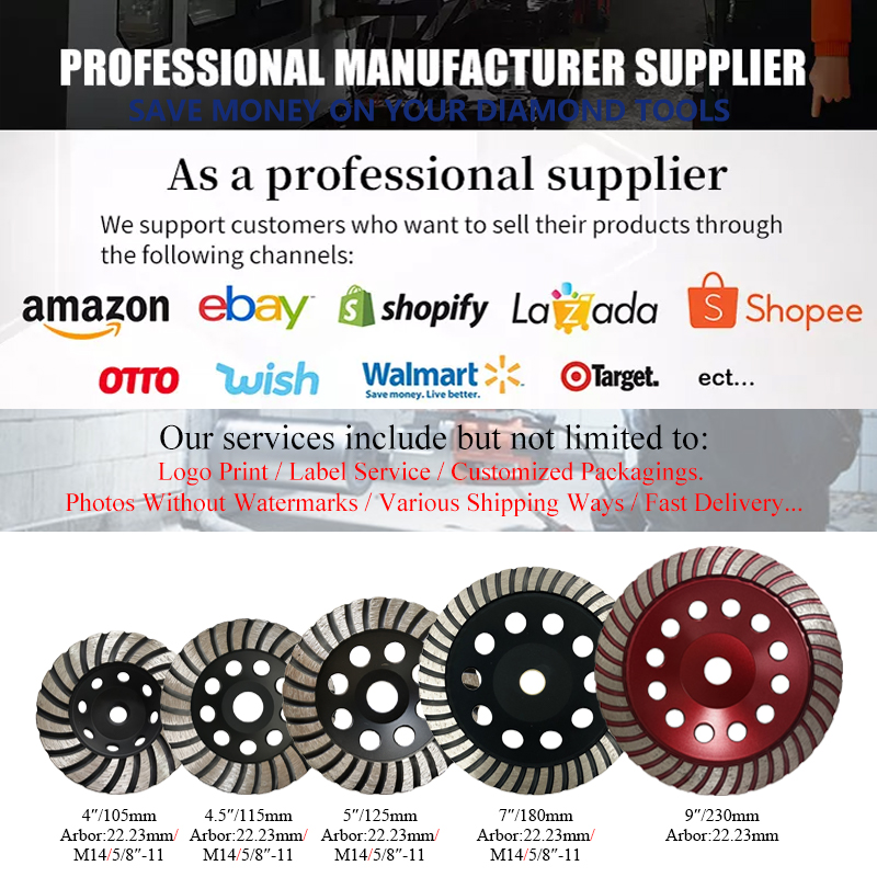 Johnson Tools 5 Turbo Diamond Grinding Tools Cup Wheels for Concrete 4