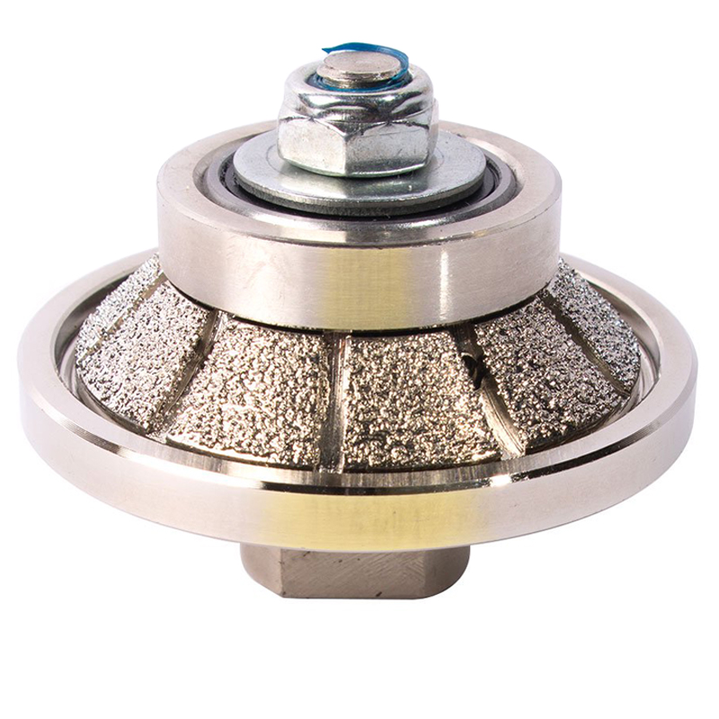 Johnson Tools 65-95mm Stone Edge Profile Vacuum Brazed Diamond Hand Profile Wheels for Granite Marble 4