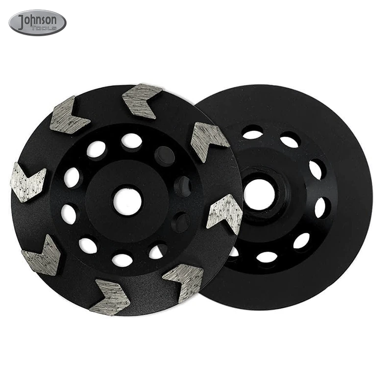 Johnson Tools Mole a tazza diamantate con segmento a freccia da 5 125 mm per pavimenti in cemento 1