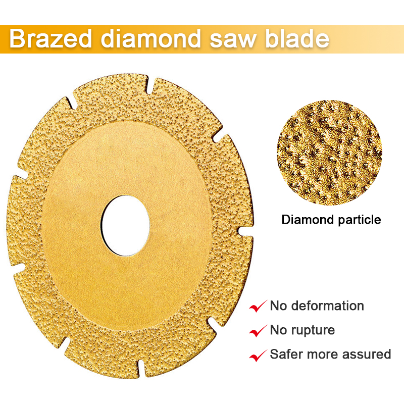 Lâmina de serra de diamante soldada a vácuo Johnson Tools - Corte sem esforço para aço, ferro, aço inoxidável, vergalhão, e metal com rebarbadora 3