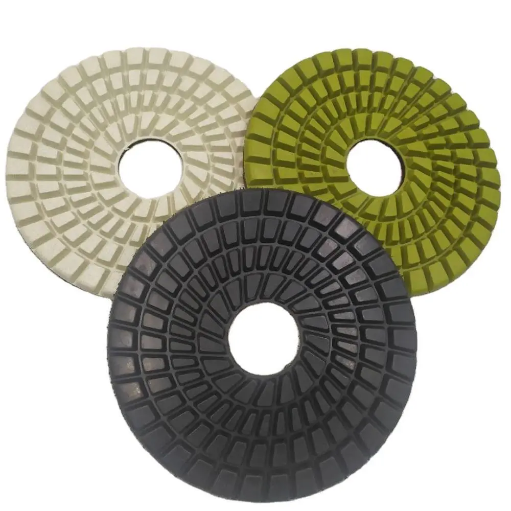 Johnson Tools Strumenti per lucidatura pietra Tamponi per lucidatura a umido in resina diamantata da 9 pollici per granito 1