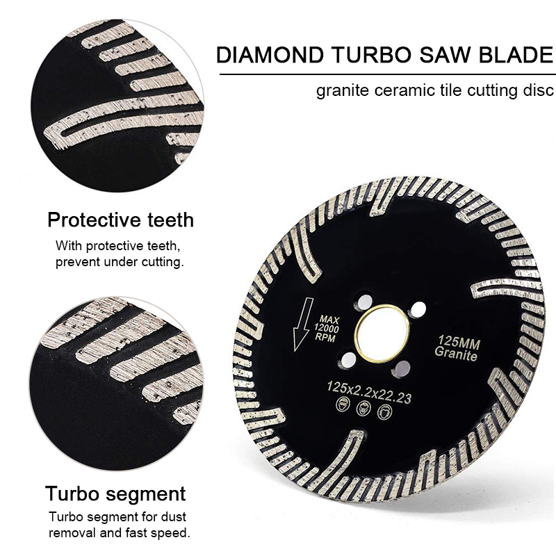 Lâmina de serra de corte de diamante de lâmina de granito Johnson Tools para cortar e esmerilhar telha de porcelana de mármore de granito 4