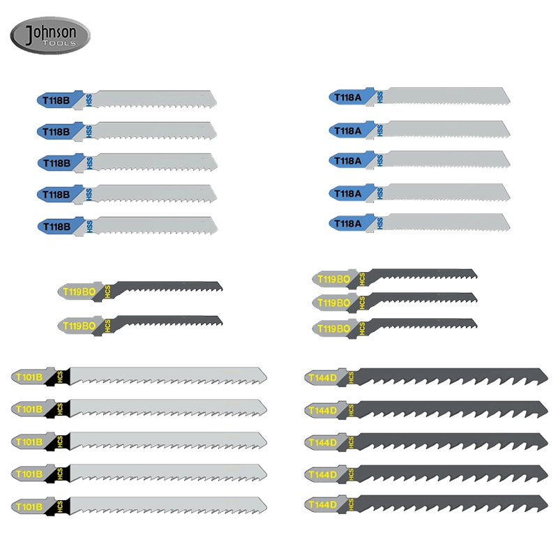 Johnson Tools 25 Piece Multipurpose Jigsaw Blade High Quality Professional   for Drywall Board, Wood and Metal Cutting 1