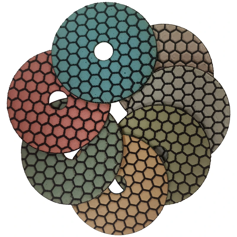 Johnson Tools 6-Zoll-Diamant-Trockenschleifpad, Steinpolierscheibe, Marmor, Granit, Heimdekoration, Arbeitsplatte, Wandrenovierungsplatte 1